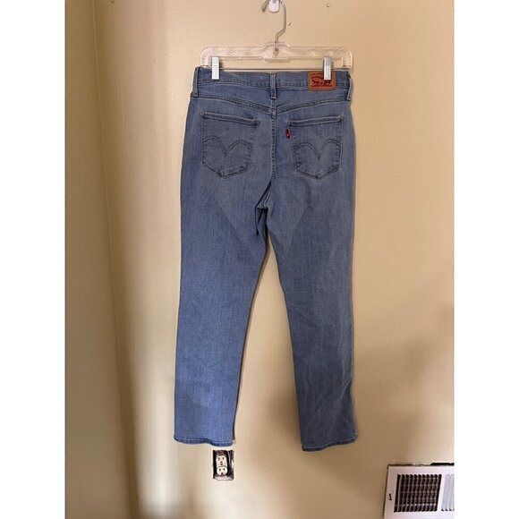Levis Classic Straight Leg Jeans Light Wash Denim Size 28 - Picture 2 of 11